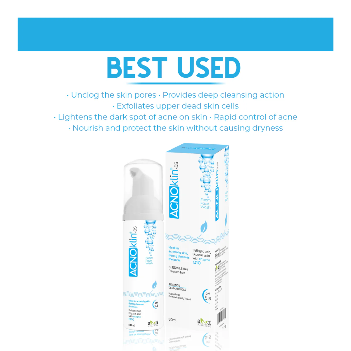 Acnoklin®- DS Foam Face Wash - Image 3