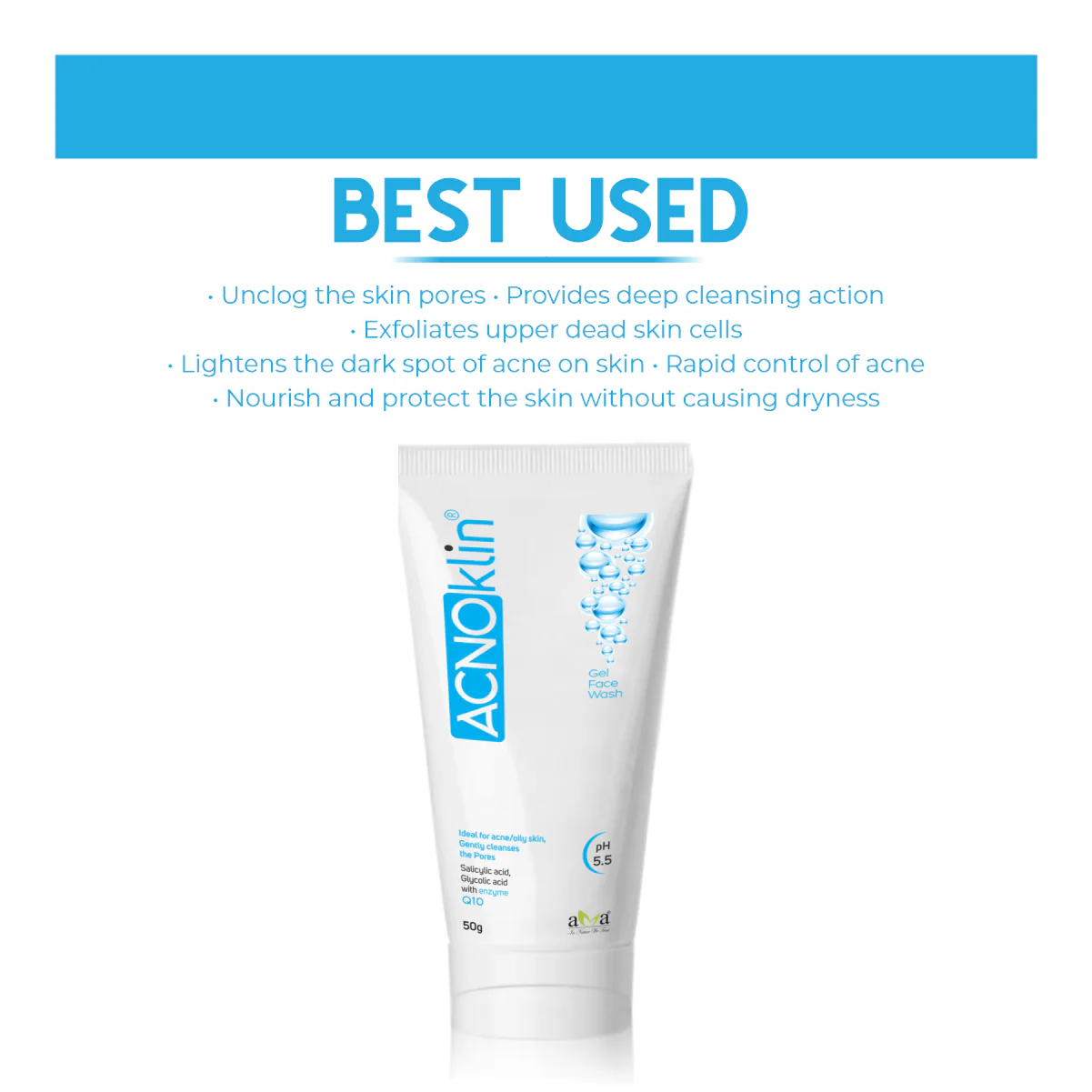 Acnoklin®- Gel Face Wash - Image 3