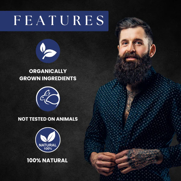 AMAzing EARTH Certified Organic Beard Oil for Men | Faster Growth, No Itch, Soft Beard - Image 4