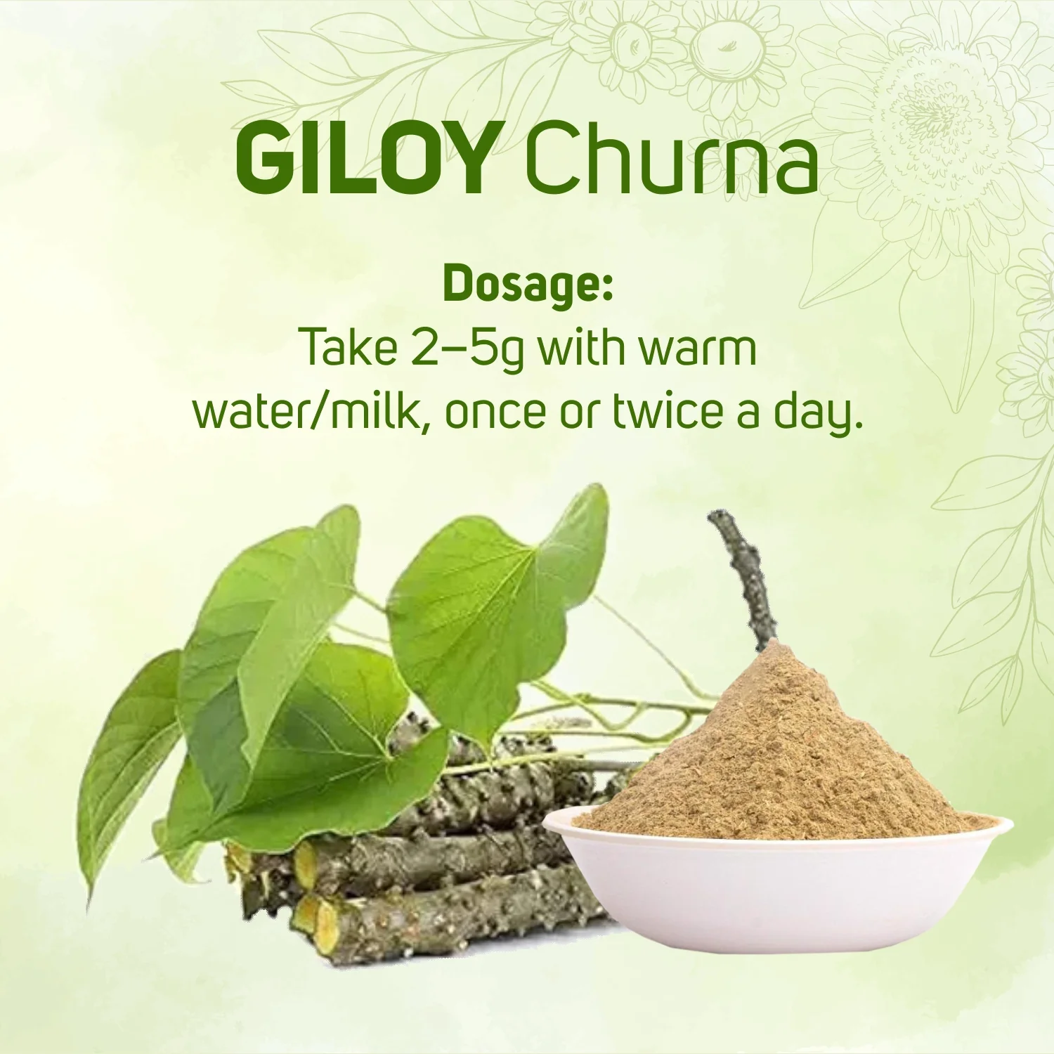 Vegetal Giloy Churna Powder 180g | Tinospora Cordifolia | Immunity Booster, Natural Detox, Ayurvedic Blood Purifier | Harvested from Assam’s Wilds | Herbal Supplement for Fever & Wellness - Image 3