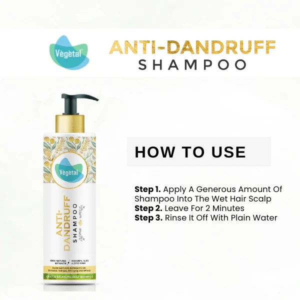 Vegetal Anti-Dandruff Shampoo for Itchy Scalp & Control Dandruff - Image 3