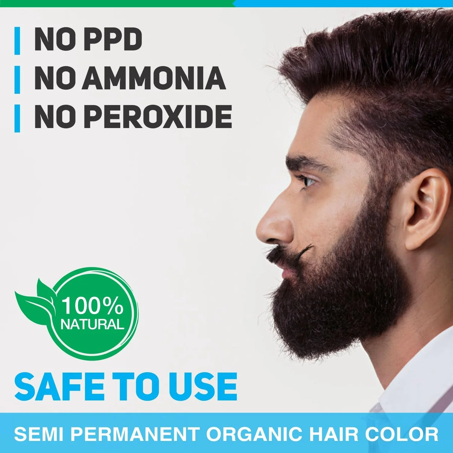 VEGETAL SAFE COLOR-DARK BROWN FOR BEARD-25G - Image 3