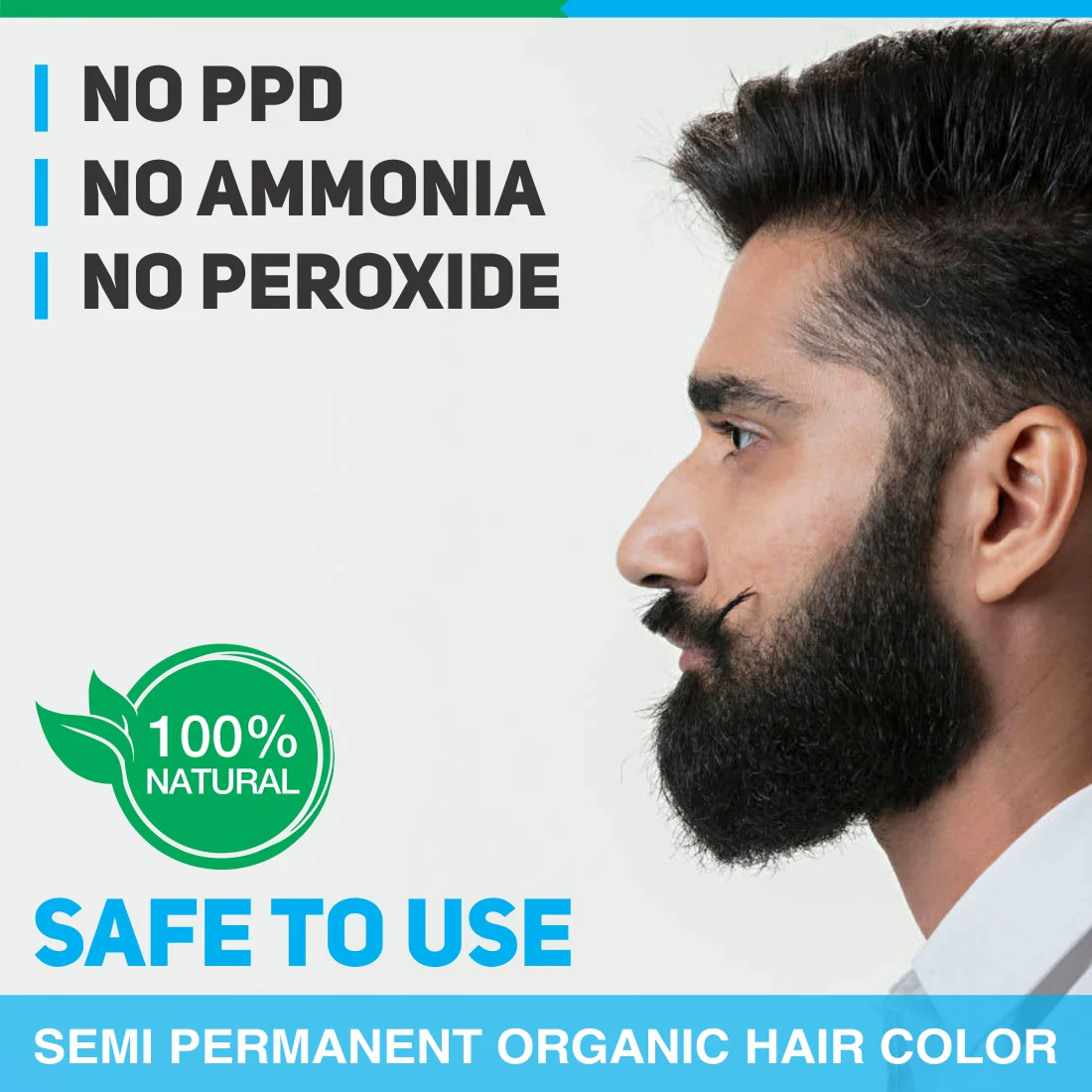 VEGETAL SAFE COLOR- SOFT BLACK FOR BEARD-25G - Image 5
