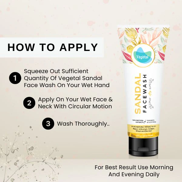 Vegetal Sandal Face Wash - Image 3